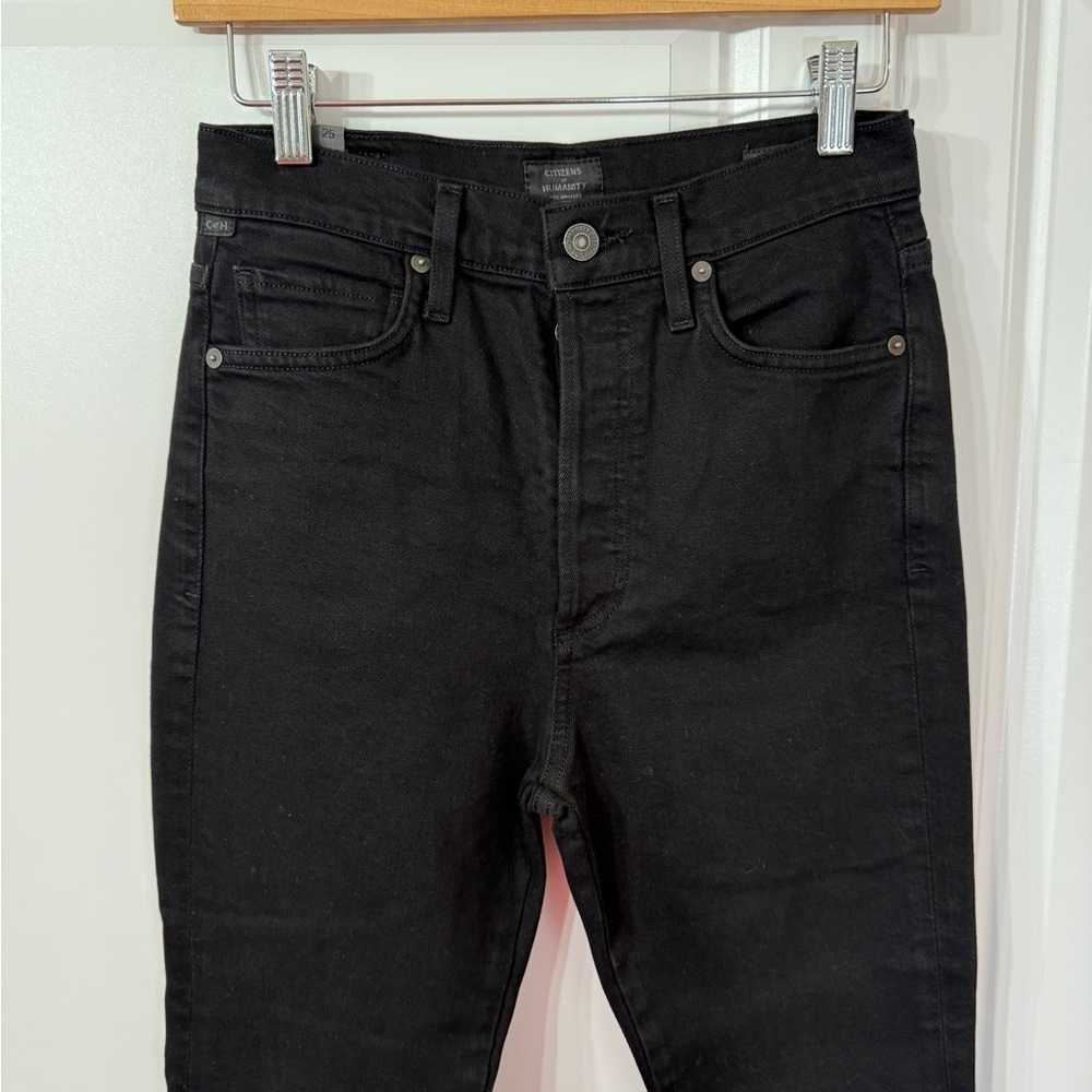 Citizens of Humanity Olivia high rise slim ankle Black Jeans Size 25 in Women’s - Picture 5 of 9